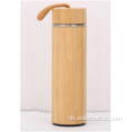 450 ml Bambus-Vakuumflasche mit Bambusdeckel mit Seil